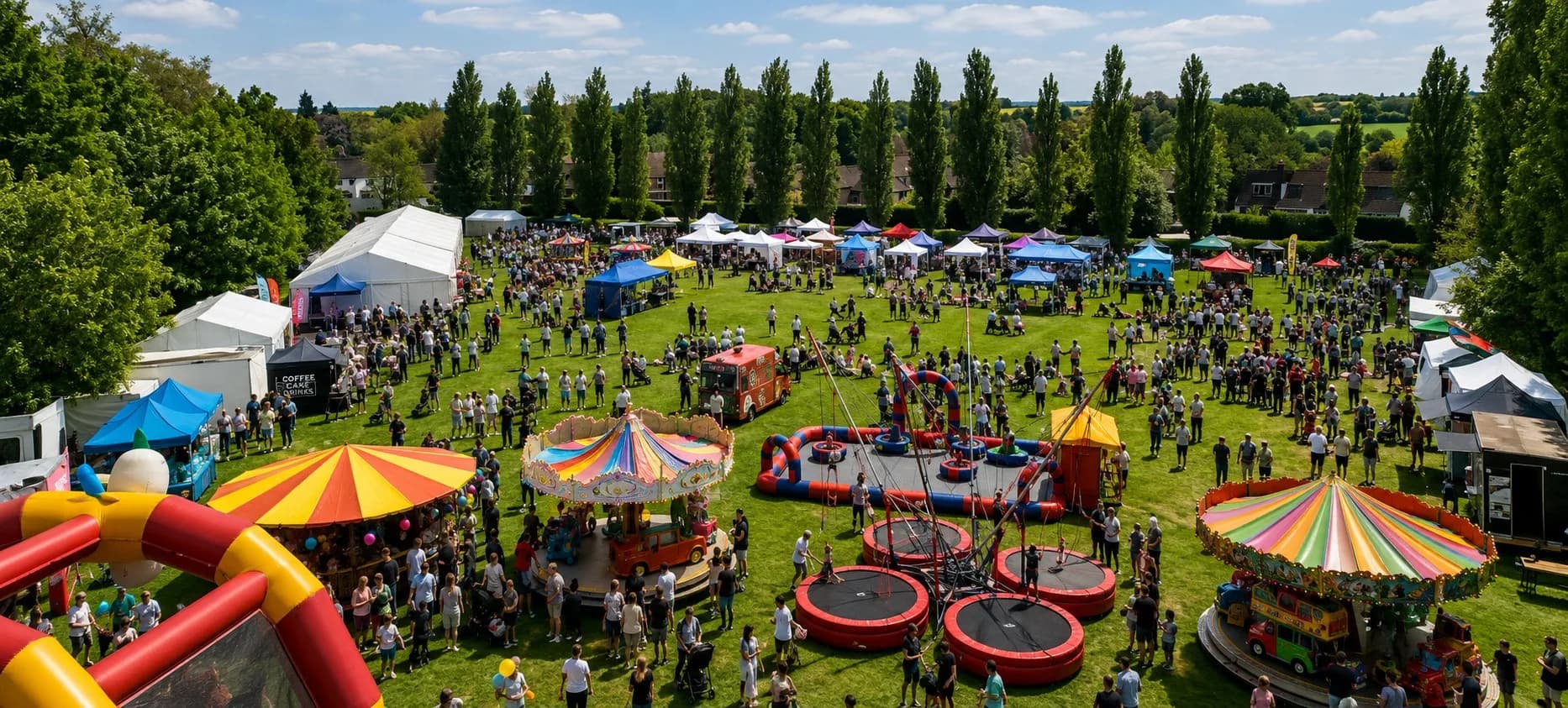 Attractions at a community fair